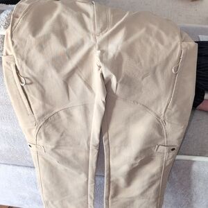 Men's Beige Cargo Pants with Utility Pockets